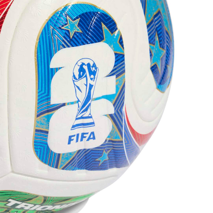 Adidas Official Fifa World Cup 2026 Pro Trionda Football - White / Solar Blue / Hi-Res Red / Flash Lime