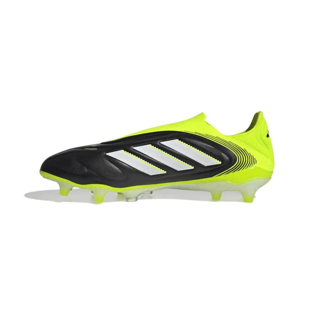 Copa Pure 3 Elite Laceless Firm Ground Boots - Black / White / Lucid Lemon