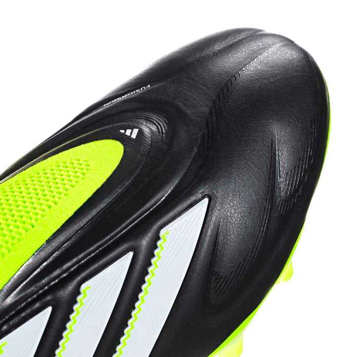 Copa Pure 3 Elite Laceless Firm Ground Boots - Black / White / Lucid Lemon