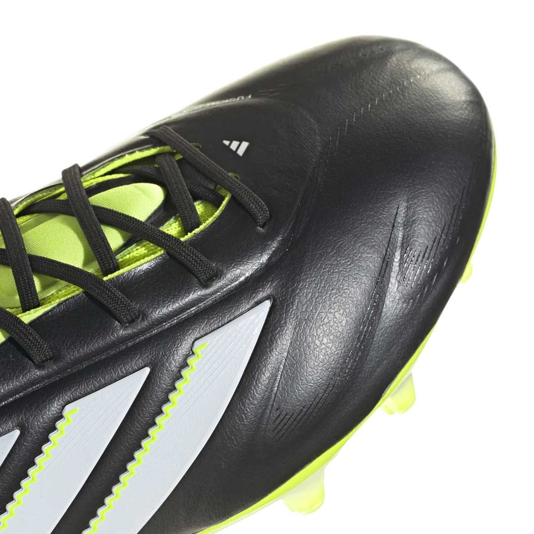 Adidas Copa Pure 3 Elite FG Boots - Black/White/Lucid Lemon