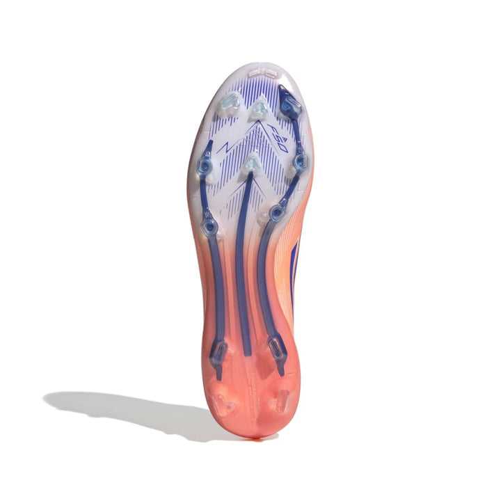 Adidas F50 Elite Firm Ground Boots - Beam Orange/ Lucid Blue/ White
