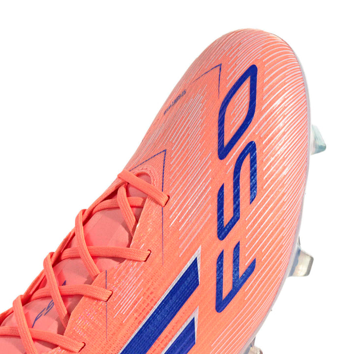 Adidas F50 Elite Firm Ground Boots - Beam Orange/ Lucid Blue/ White