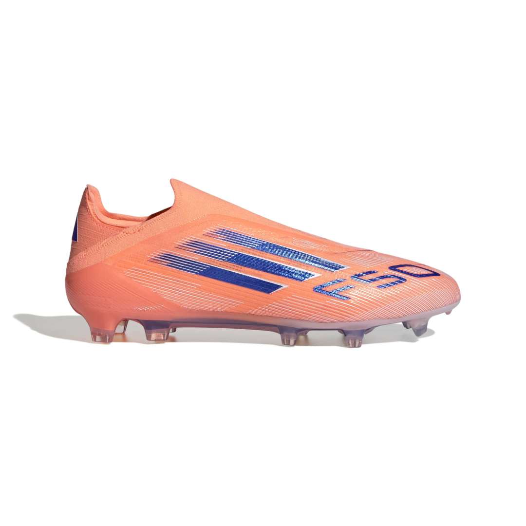 F50 Elite Laceless Firm Ground Boots - Beam Orange/ LucidBlue/ White