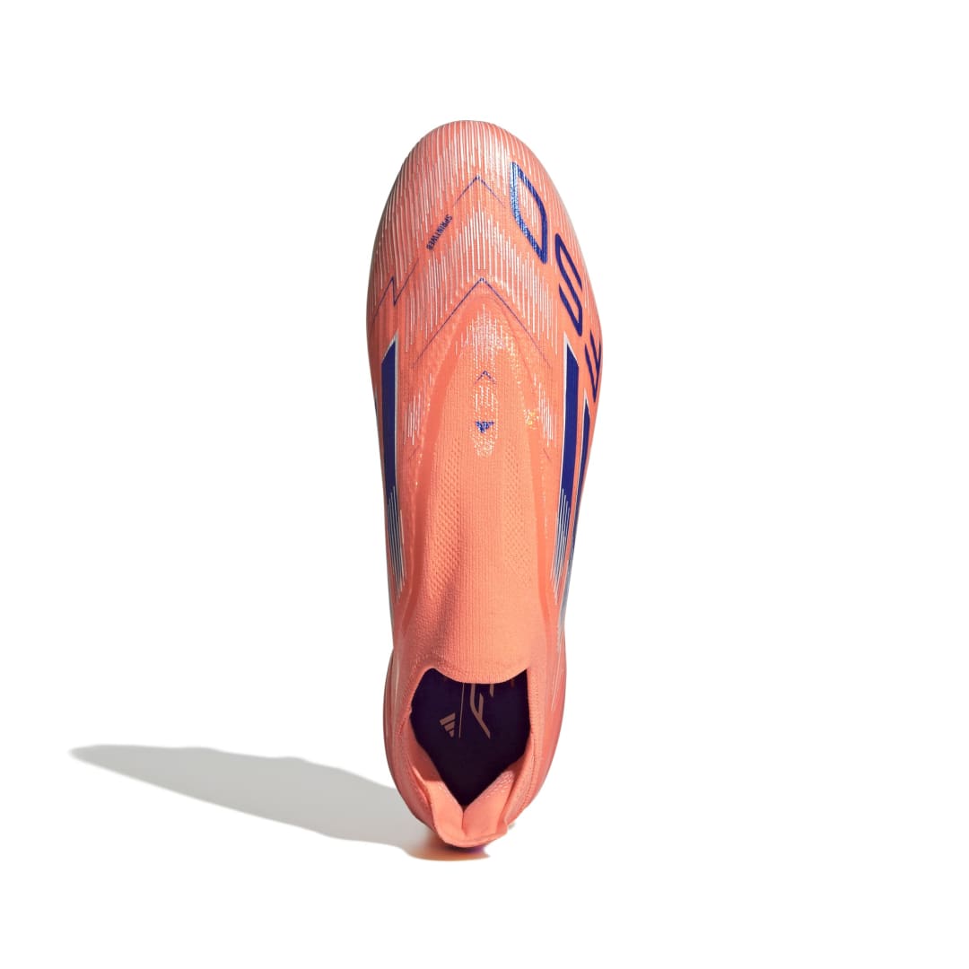 F50 Elite Laceless Firm Ground Boots - Beam Orange/ LucidBlue/ White
