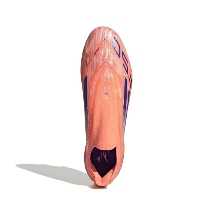 F50 Elite Laceless Firm Ground Boots - Beam Orange/ LucidBlue/ White