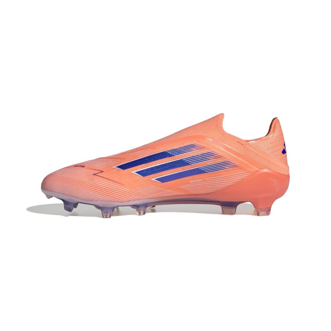 F50 Elite Laceless Firm Ground Boots - Beam Orange/ LucidBlue/ White