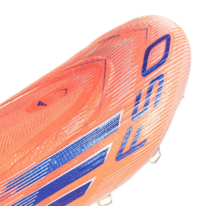 F50 Elite Laceless Firm Ground Boots - Beam Orange/ LucidBlue/ White