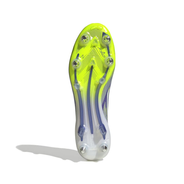 Adidas F50 Elite Soft Ground Boots - Purple/White/Lucid Lemon