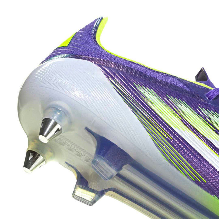Adidas F50 Elite Soft Ground Boots - Purple/White/Lucid Lemon