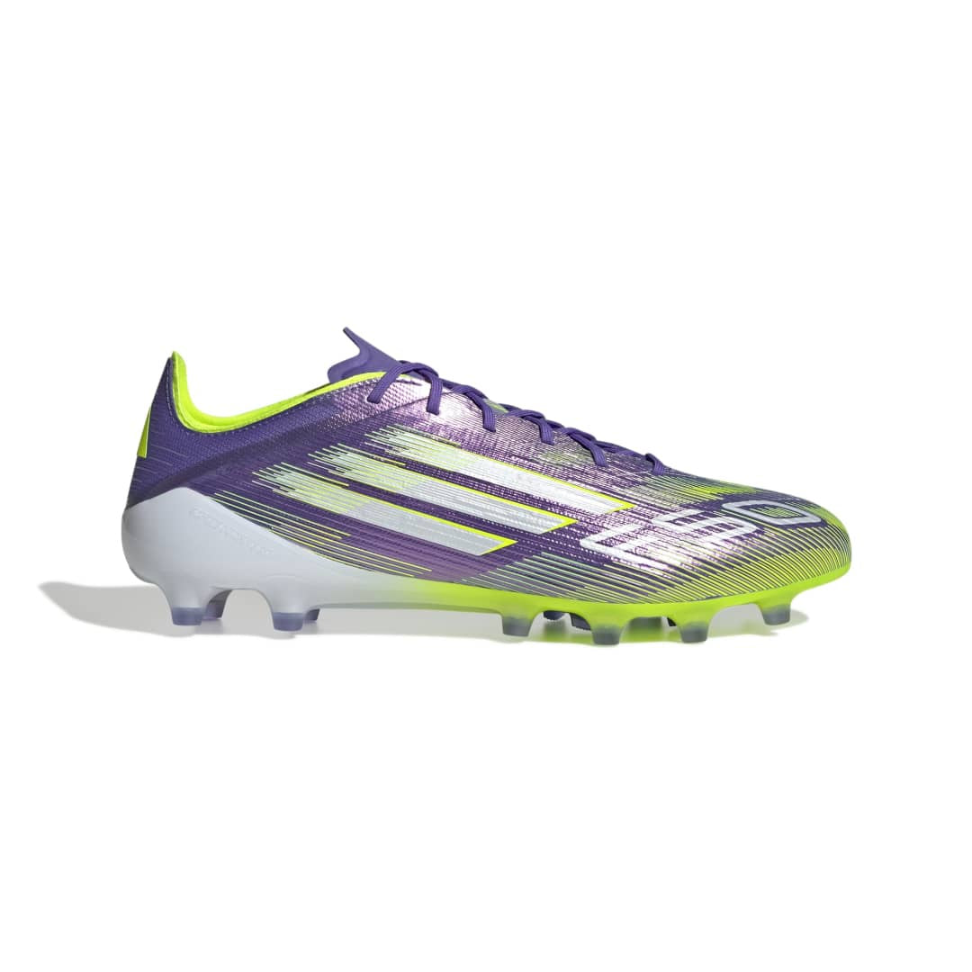 Adidas F50 Elite Artificial Grass Boots - Purple/White/Lucid Lemon