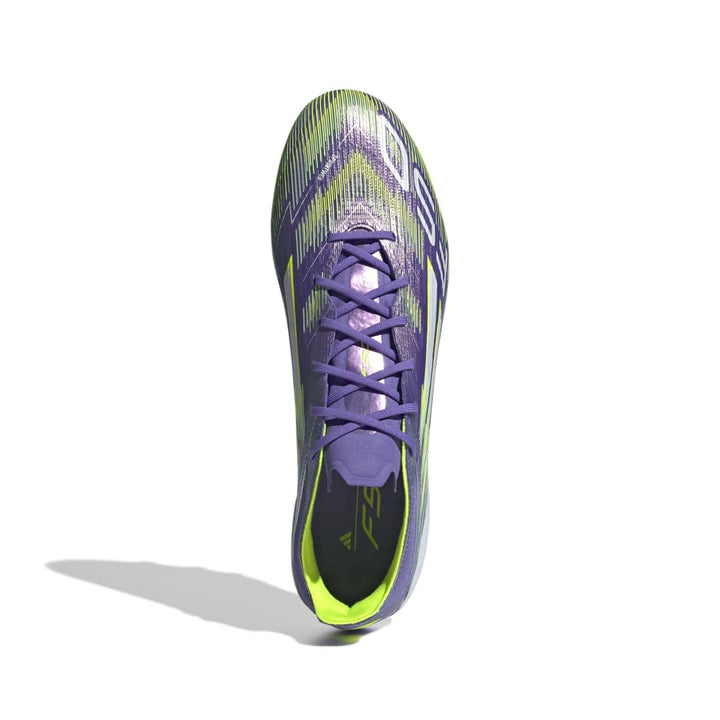 Adidas F50 Pro Firm Ground Boots - Purple/White/Lucid Lemon