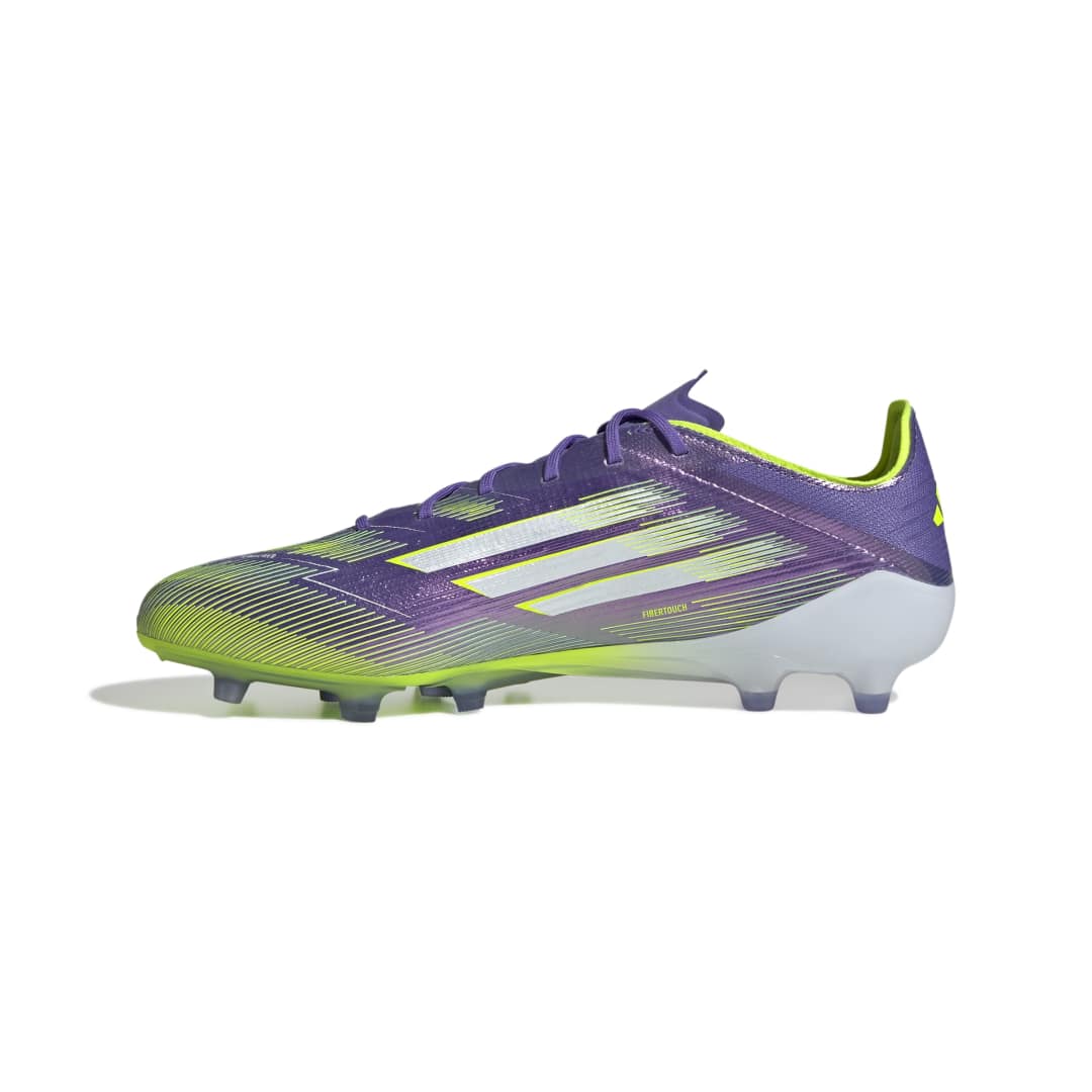 Adidas F50 Pro Firm Ground Boots - Purple/White/Lucid Lemon