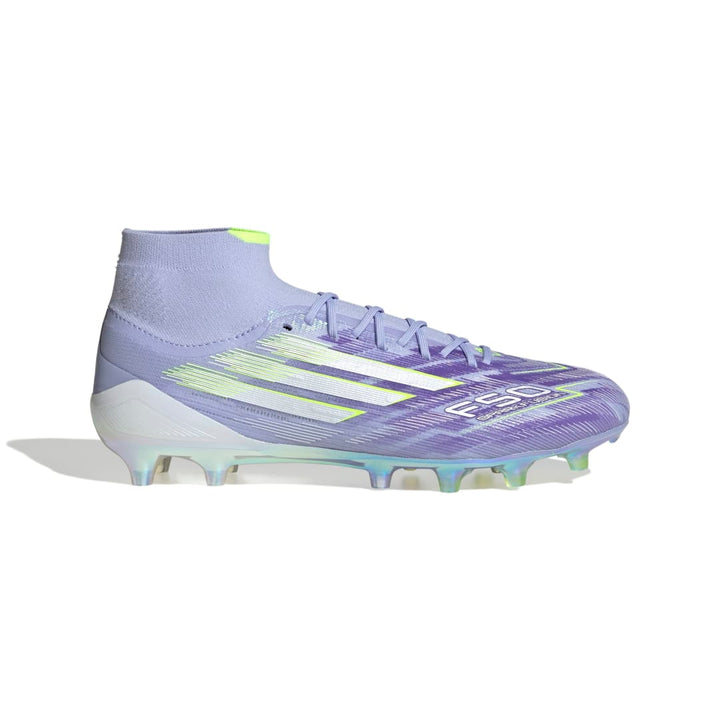 Adidas F50 Sparkfusion Elite Mid FG/AG Women's Boots - Violet Tone / Lucid Lemon / Purple Rush