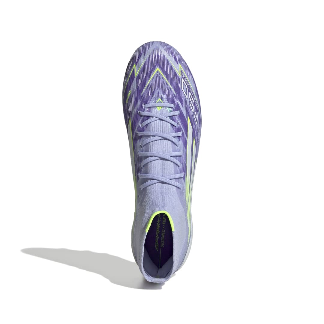Adidas F50 Sparkfusion Elite Mid FG/AG Women's Boots - Violet Tone / Lucid Lemon / Purple Rush