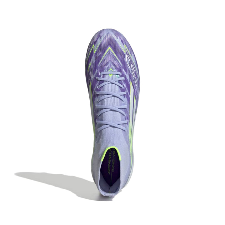 Adidas F50 Sparkfusion Elite Mid FG/AG Women's Boots - Violet Tone / Lucid Lemon / Purple Rush