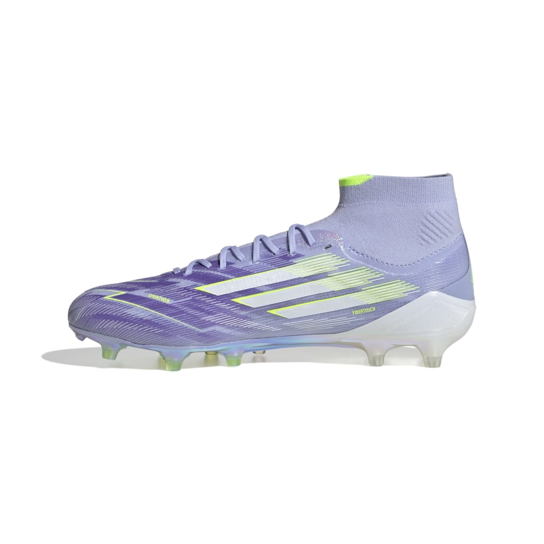 Adidas F50 Sparkfusion Elite Mid FG/AG Women's Boots - Violet Tone / Lucid Lemon / Purple Rush