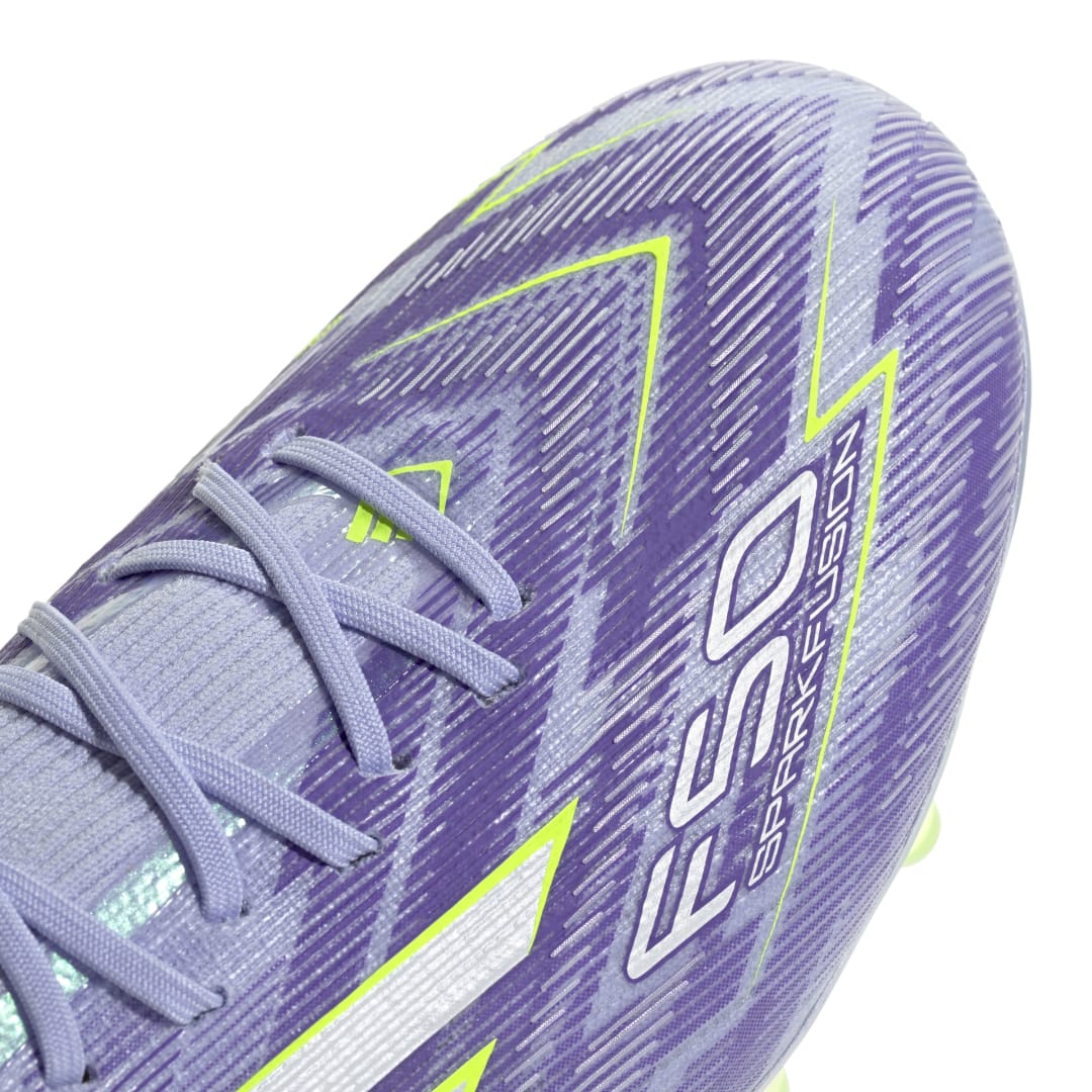 Adidas F50 Sparkfusion Elite Mid FG/AG Women's Boots - Violet Tone / Lucid Lemon / Purple Rush