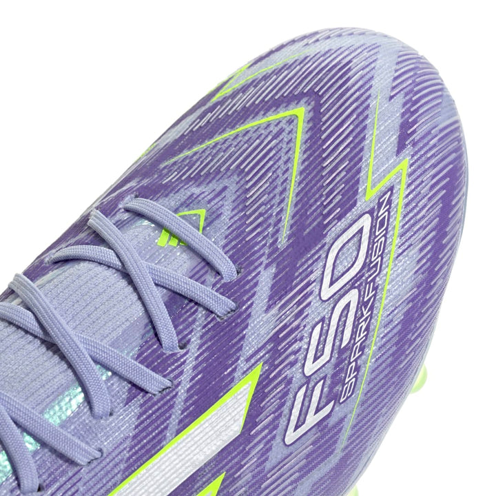 Adidas F50 Sparkfusion Elite Mid FG/AG Women's Boots - Violet Tone / Lucid Lemon / Purple Rush