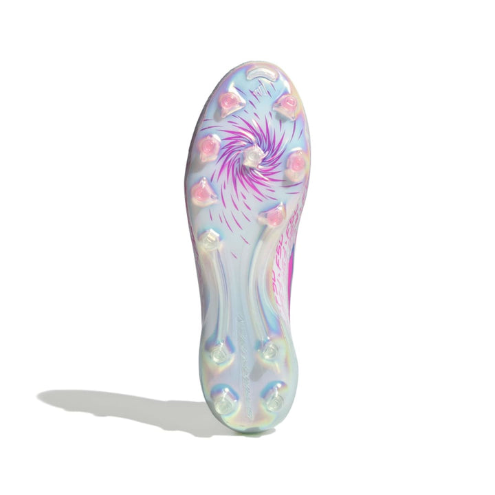 Adidas F50 Sparkfusion Elite Mid FG/AG Boots - White/Lucid Pink