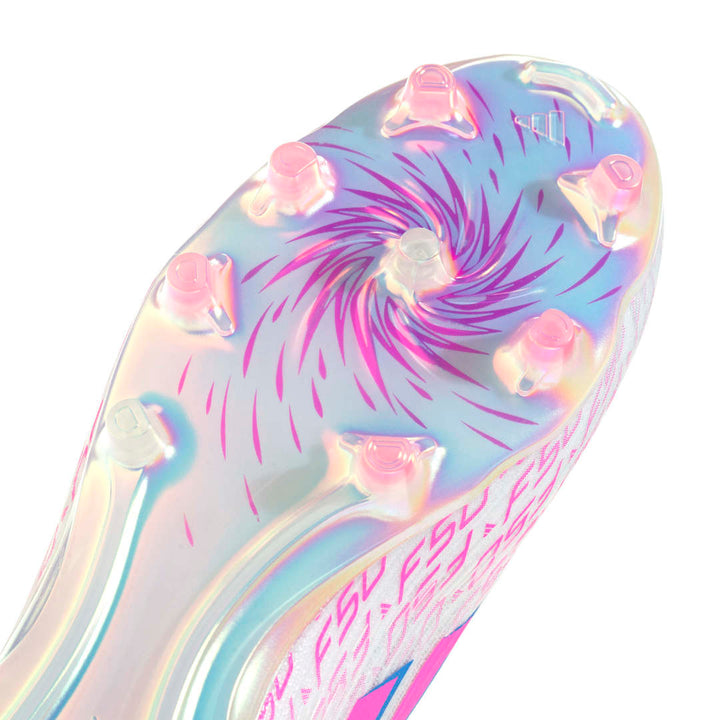 Adidas F50 Sparkfusion Elite Mid FG/AG Boots - White/Lucid Pink