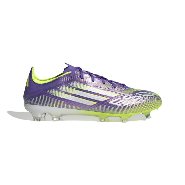 Adidas F50 Pro Firm Ground Boots - Purple/White/Lucid Lemon
