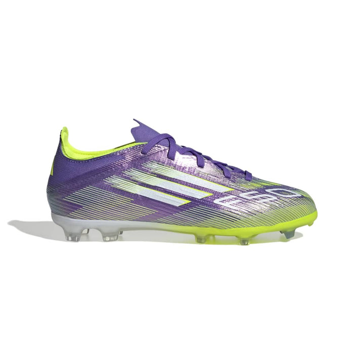 Adidas F50 Elite Firm Ground Boots Kids Purple/White/Lucid Lemon
