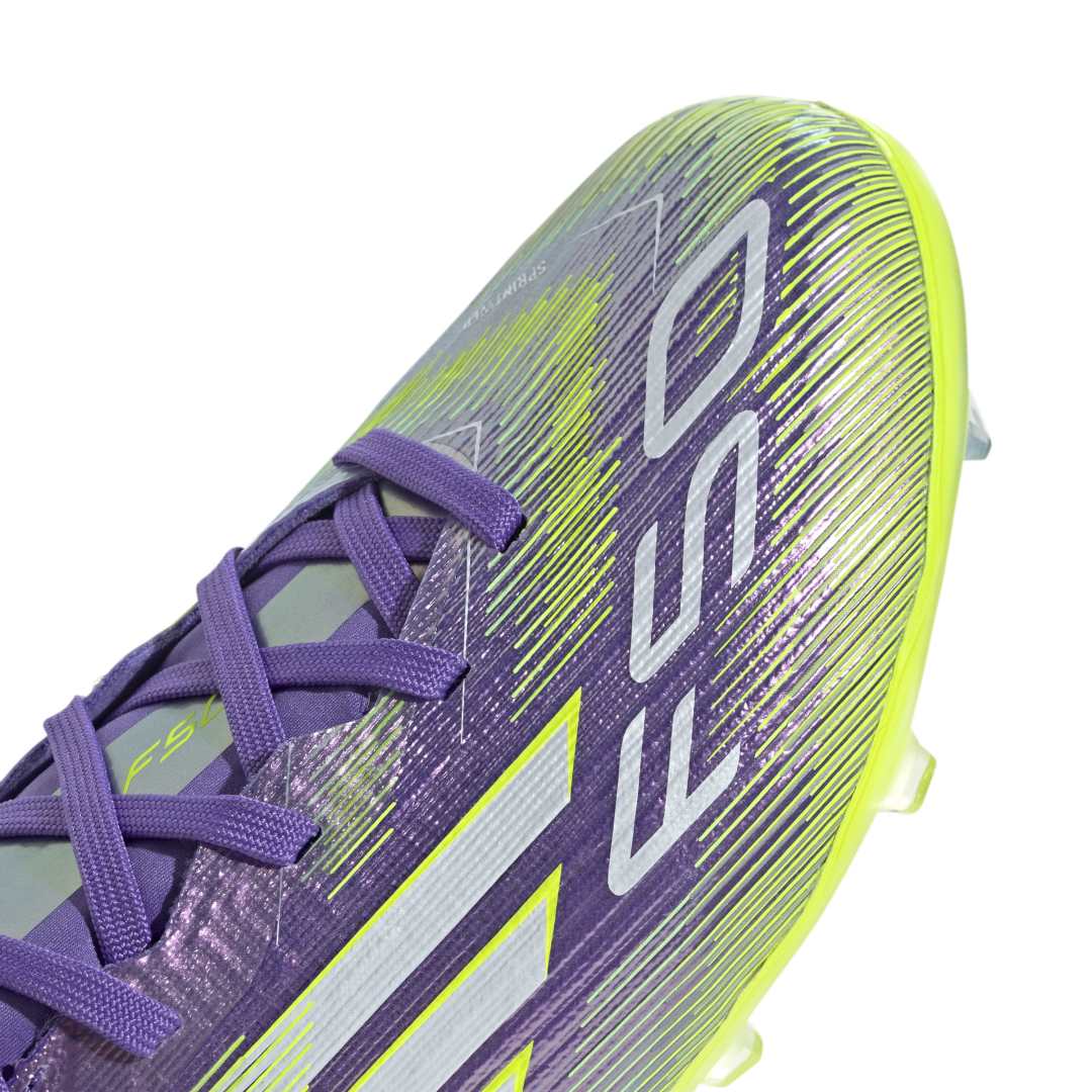 Adidas F50 Elite Firm Ground Boots Kids Purple/White/Lucid Lemon