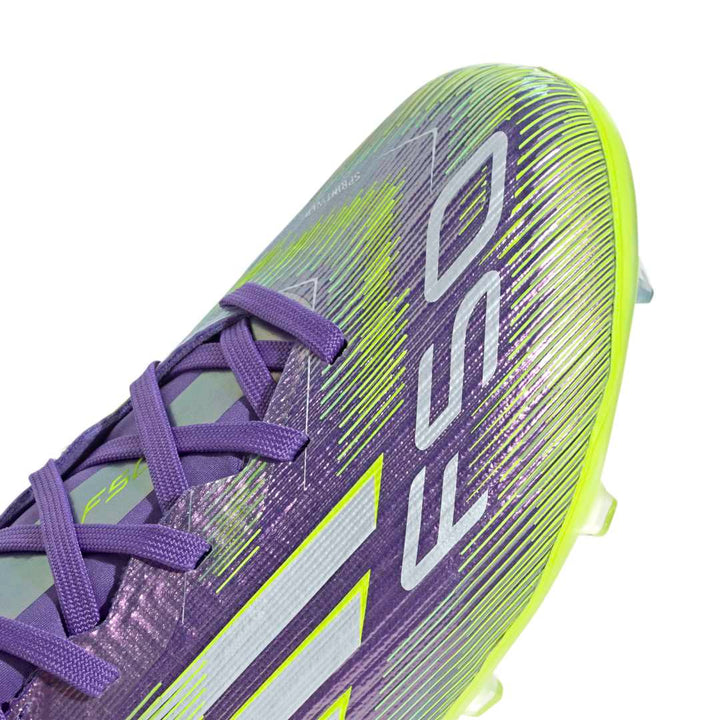 Adidas F50 Elite Firm Ground Boots Kids Purple/White/Lucid Lemon
