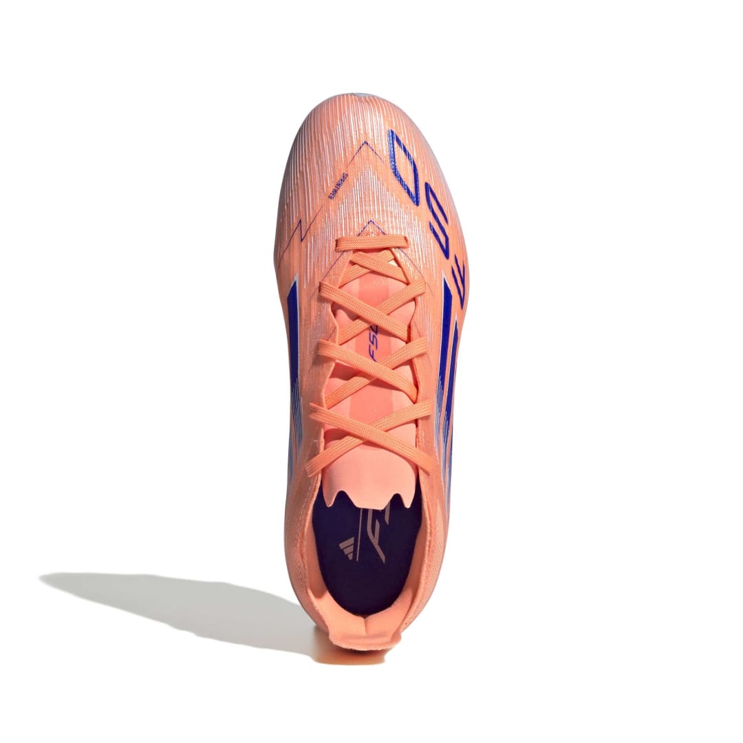 Adidas F50 Elite Firm Ground Boots Junior - Beam Orange/Lucid Blue/ White
