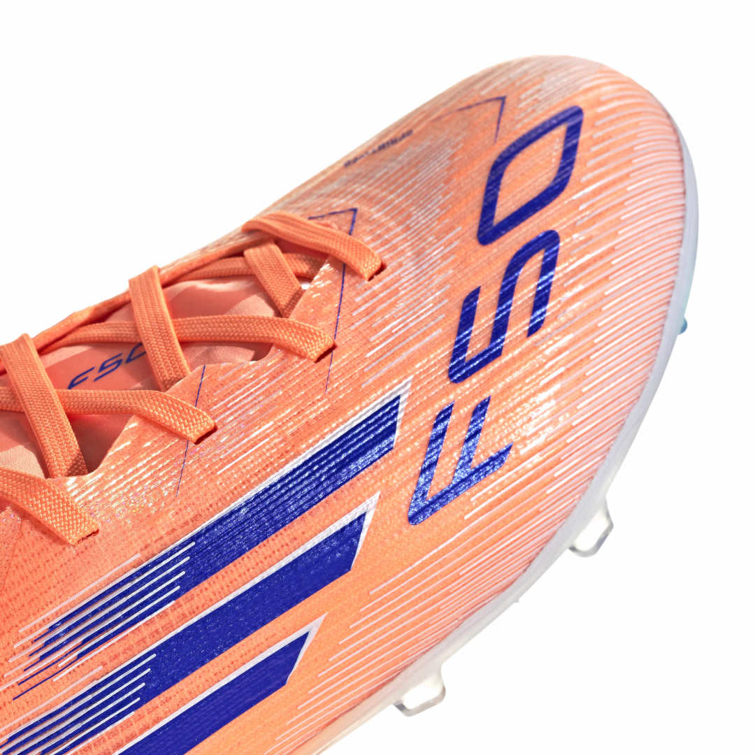 Adidas F50 Elite Firm Ground Boots Junior - Beam Orange/Lucid Blue/ White