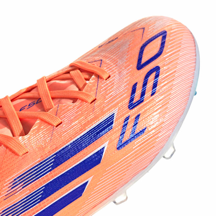 Adidas F50 Elite Firm Ground Boots Junior - Beam Orange/Lucid Blue/ White