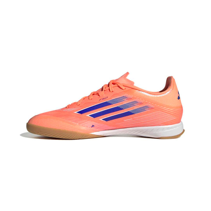 Adidas F50 League Indoor Futsal Shoes - White/Blue/Coral