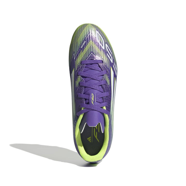 Adidas F50 League FG Boots Kids - Purple/White/Lucid Lemon