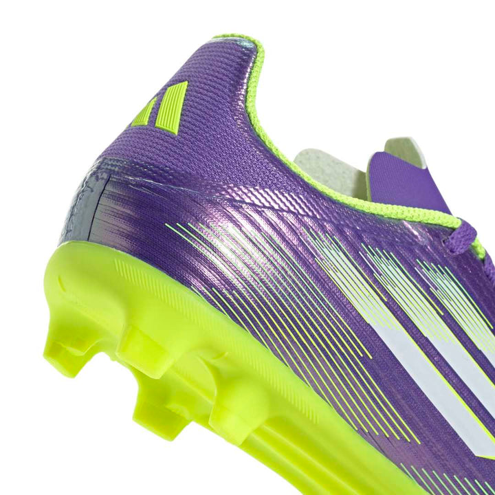 Adidas F50 League FG Boots Kids - Purple/White/Lucid Lemon