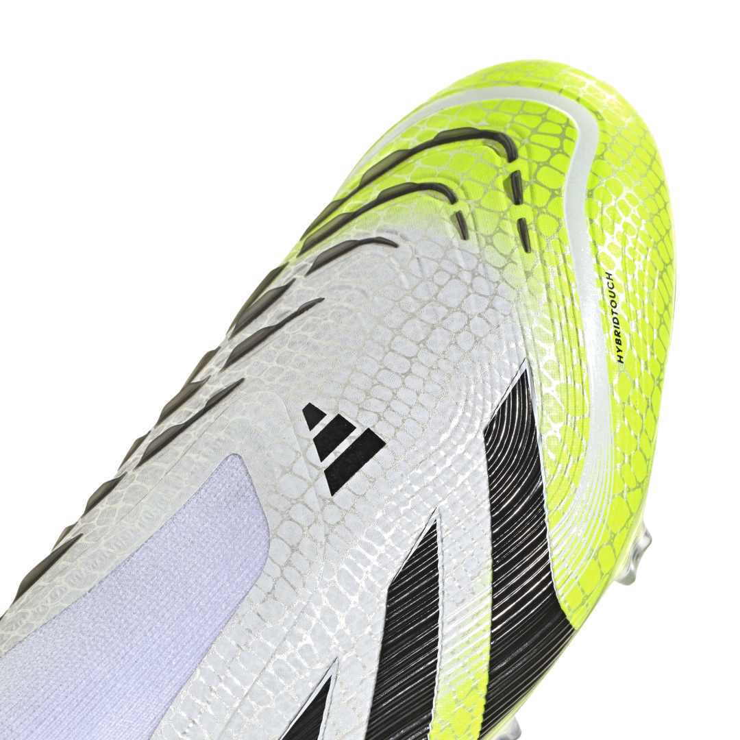Adidas Predator Elite Laceless FG Boots - White/Black/Lucid