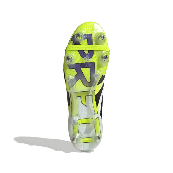 Adidas Predator Elite Fold-Over Tongue SG Boots - White/Black/Lucid Lemon