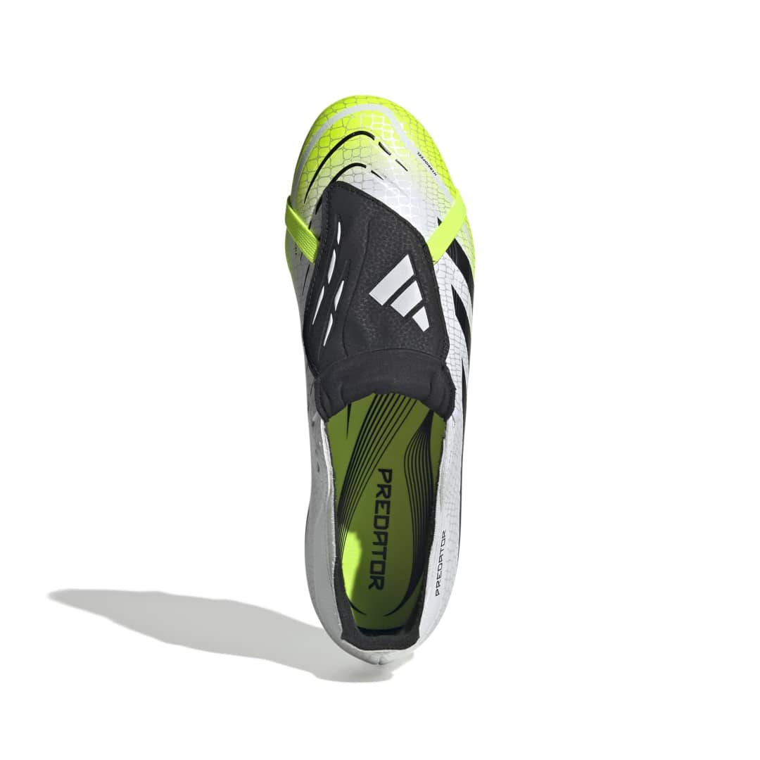 Predator League Fold-Over Tongue FG/MG - White / Black / Lucid Lemon