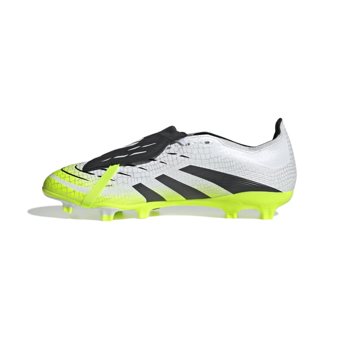 Predator League Fold-Over Tongue FG/MG - White / Black / Lucid Lemon