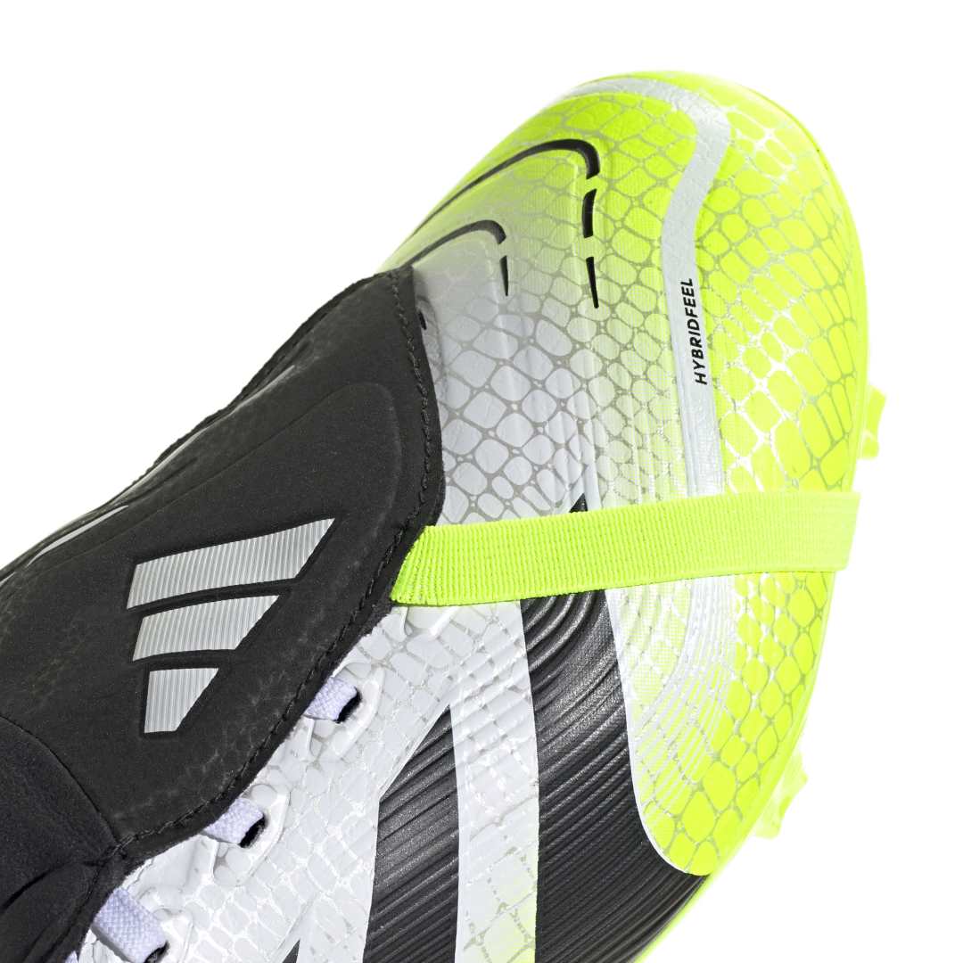 Predator League Fold-Over Tongue FG/MG - White / Black / Lucid Lemon