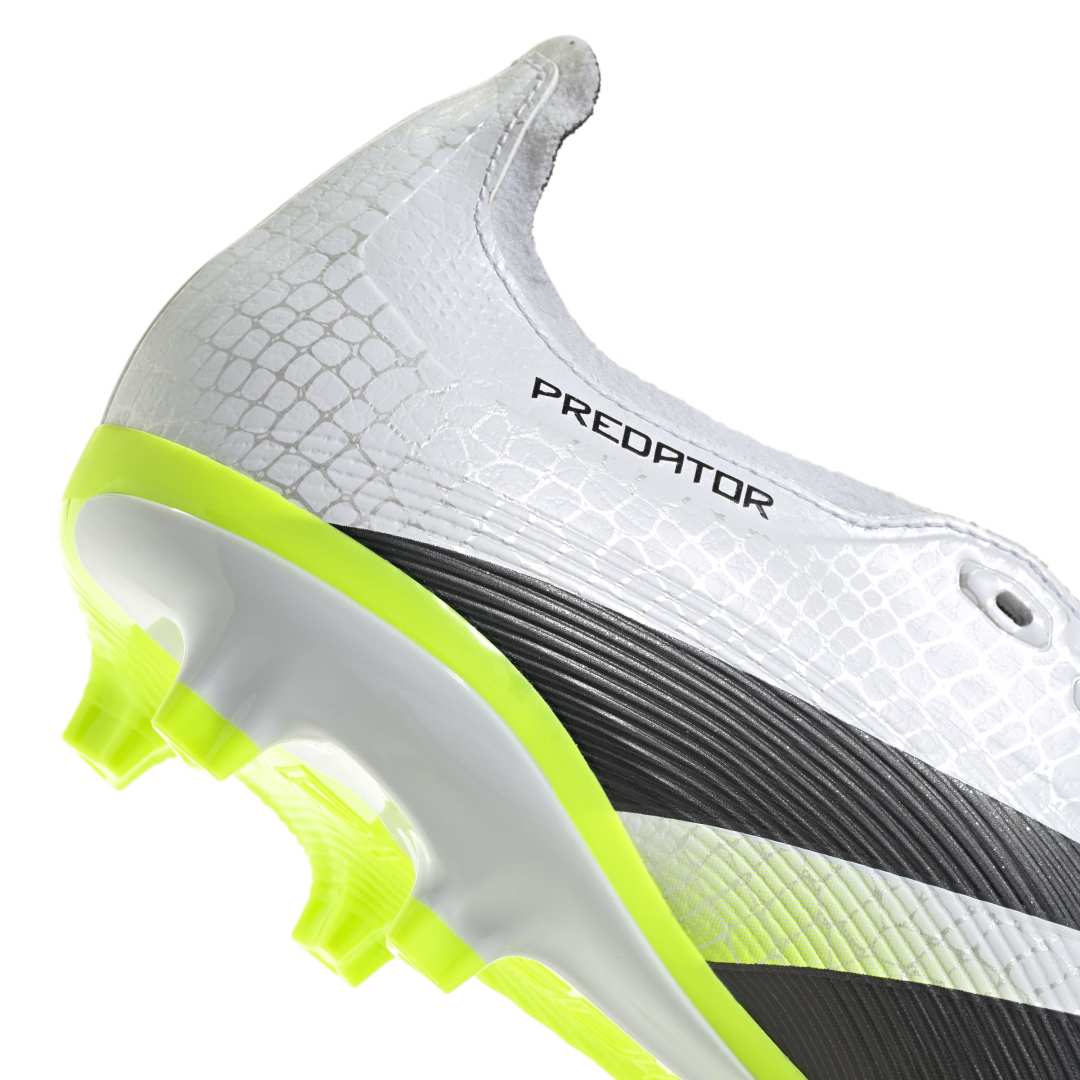 Predator League Fold-Over Tongue FG/MG - White / Black / Lucid Lemon