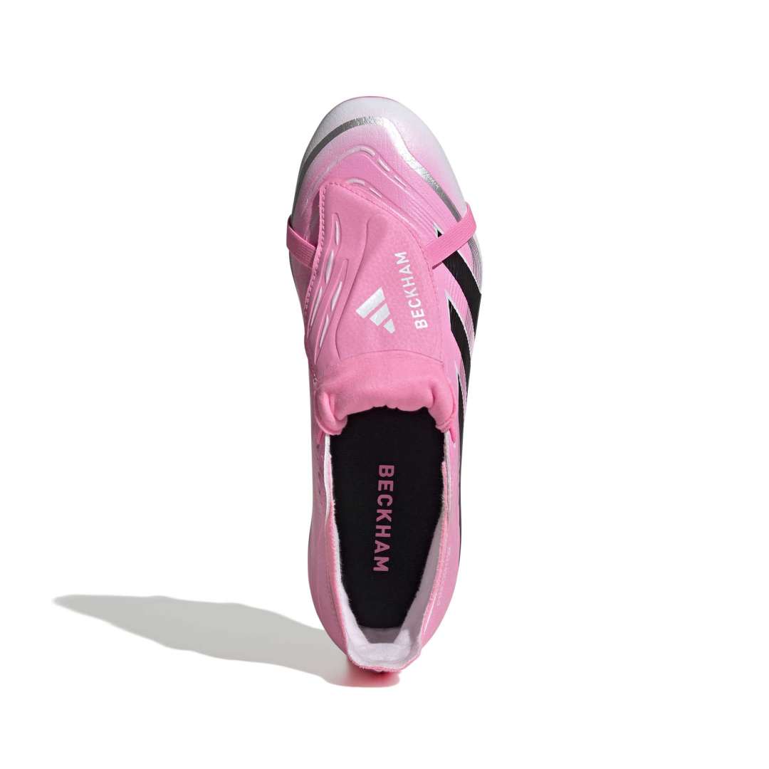 Adidas Beckham Predator League Fold-Over Tongue FG Boots - Beam Pink/ Black/ White