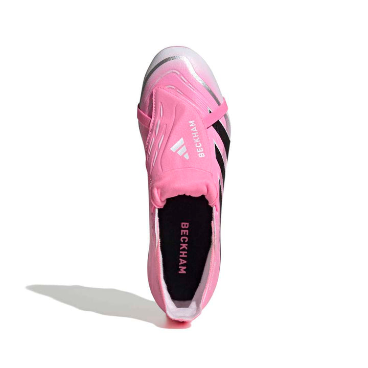 Adidas Beckham Predator League Fold-Over Tongue FG Boots - Beam Pink/ Black/ White