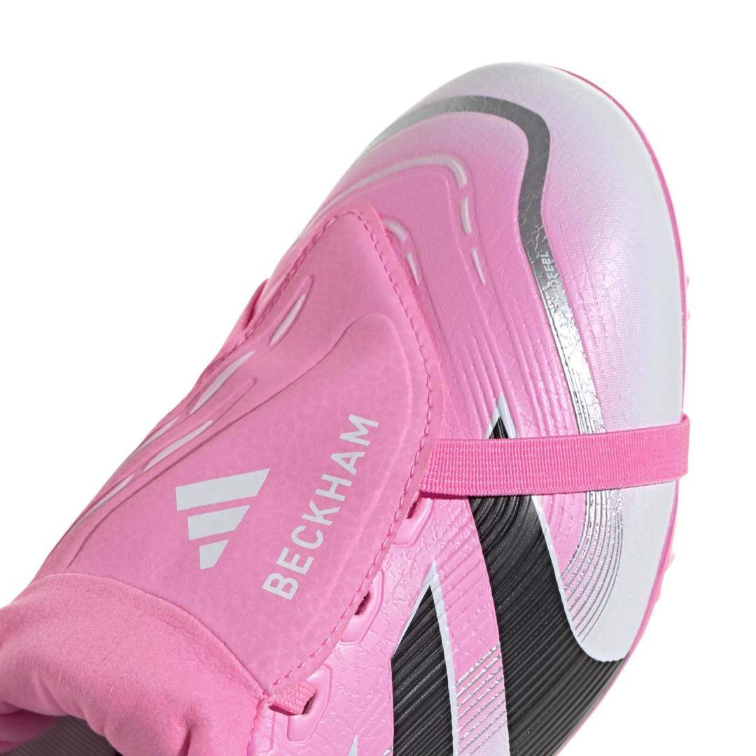 Adidas Beckham Predator League Fold-Over Tongue FG Boots - Beam Pink/ Black/ White