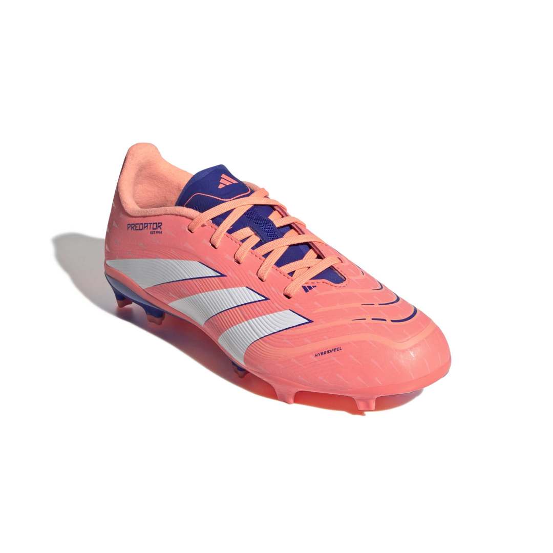 Adidas Predator League Firm/Multi-Ground Boots Junior  - Signal Coral/White/Beam Orange
