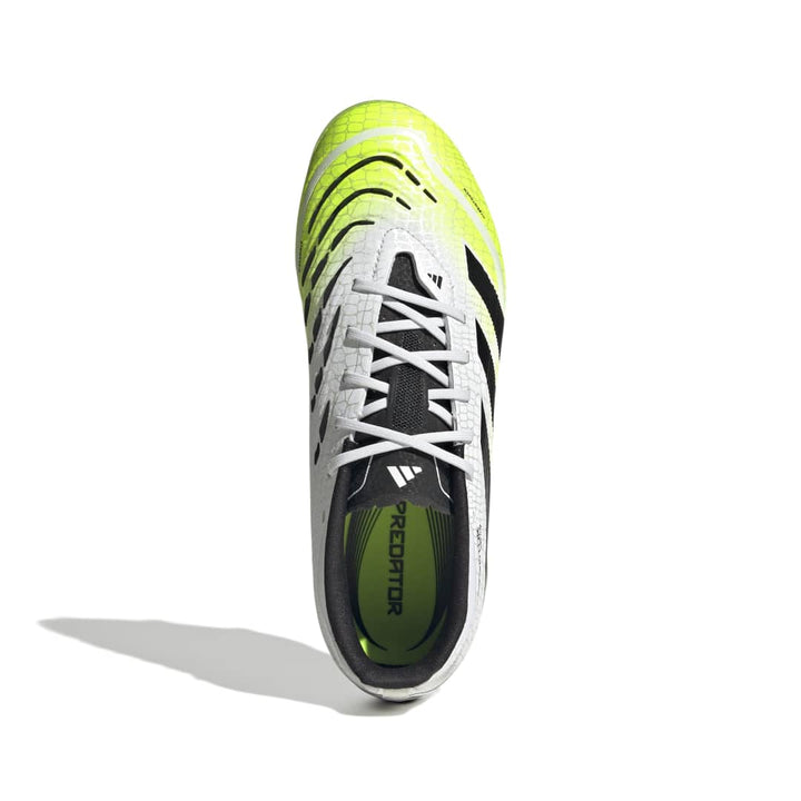 Predator Elite Firm Ground Boots Kids - WHITE/BLACK/YELLOW