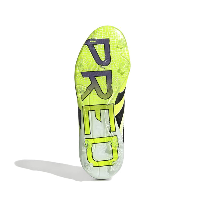 Predator Elite Firm Ground Boots Kids - WHITE/BLACK/YELLOW