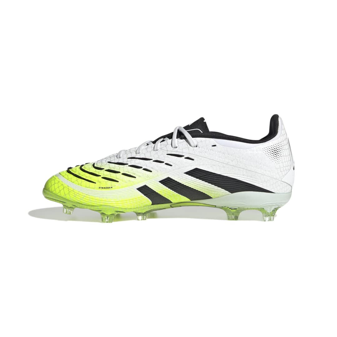 Predator Elite Firm Ground Boots Kids - WHITE/BLACK/YELLOW