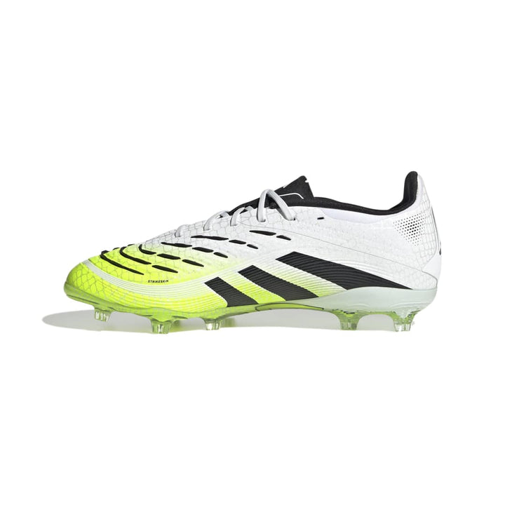 Predator Elite Firm Ground Boots Kids - WHITE/BLACK/YELLOW