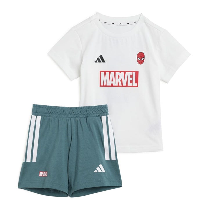 Marvel Spider-Man Tee Set Kids White/Green