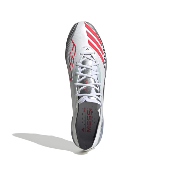 Adidas F50 Elite Messi FG - Cloud White / Lucid Red / Silver Metallic